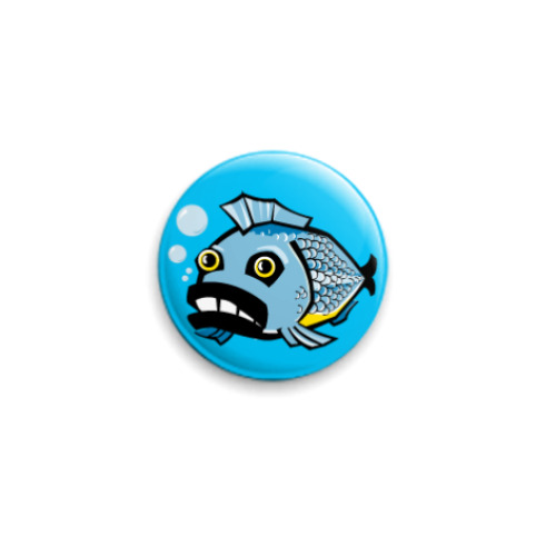 Значок 25мм fish
