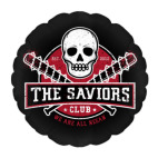 Подушка 35x35 см с цветной обратной стороной Walking Dead The Saviors TWD