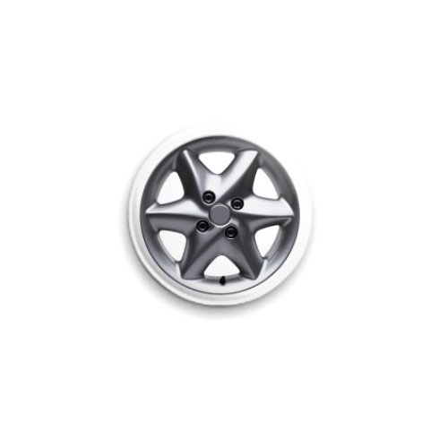 Значок 25мм с принтом  Колесный диск