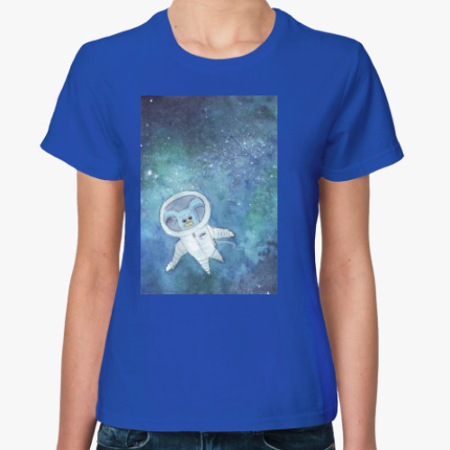 Женская футболка космонавт