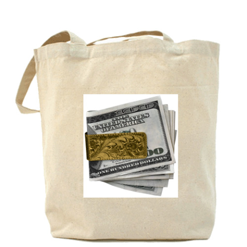 Сумка шоппер с принтом Доллар