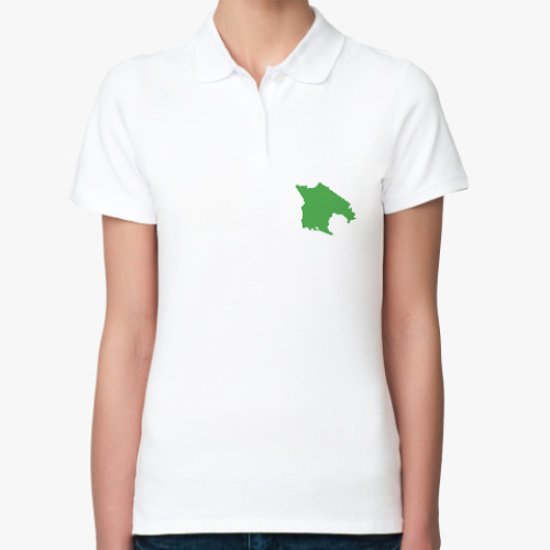 Женская рубашка поло Карта Зеленограда