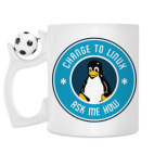 Кружка с футбольным мячиком