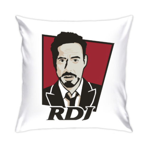 Подушка с принтом Роберт Дауни