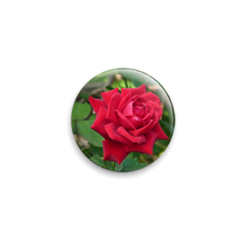 Значок 25мм с принтом Роза