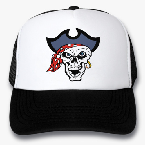 Кепка-тракер с принтом Пират