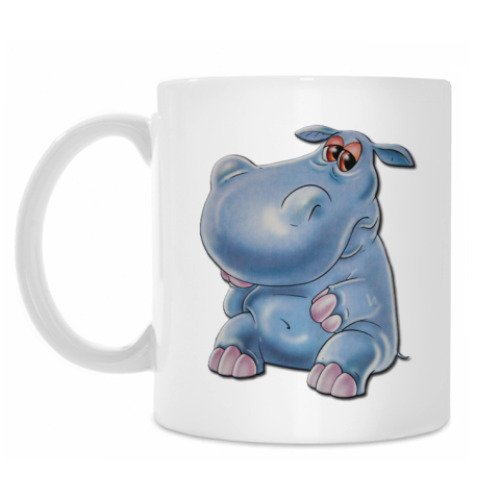 Кружка с принтом Бегемотик