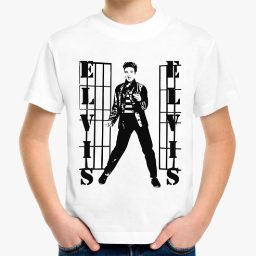 Детская футболка с принтом  Элвис/данс