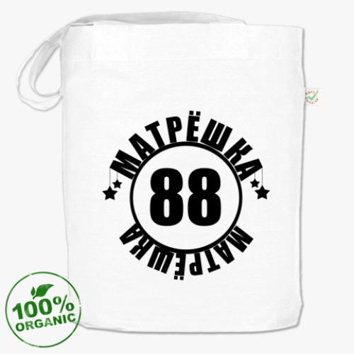 Сумка шоппер с принтом Матрешка