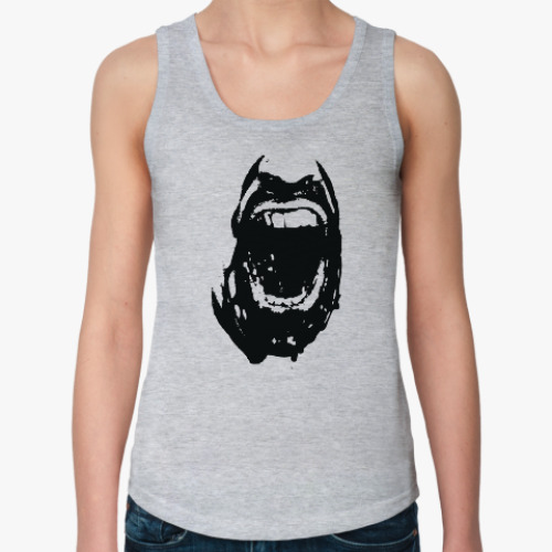 Женская майка с принтом Мужик