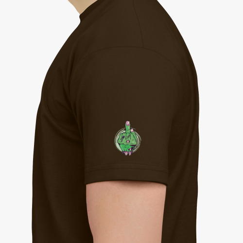 Футболка с принтом Средний палец мертвеца