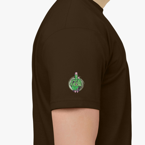 Футболка с принтом Средний палец мертвеца