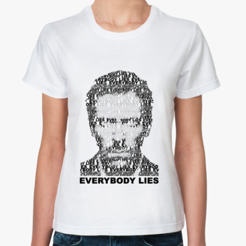 Классическая футболка с принтом EvrLies