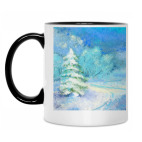 Кружка двухцветная