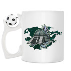 Кружка с футбольным мячиком