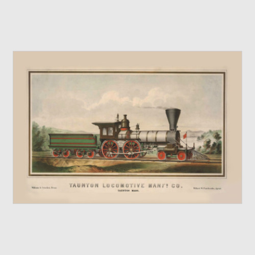 Постер с принтом Паровоз