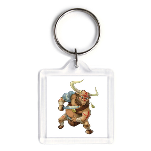 Брелок с принтом Бык-гладиатор