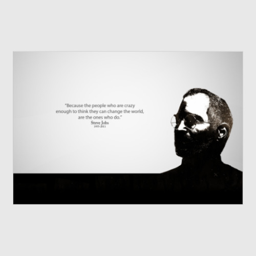 Постер Steve Jobs цитата