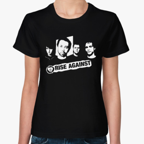 Женская футболка с принтом Rise Against