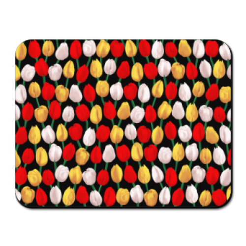 Коврик для мыши с принтом Тюльпаны