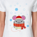 Мышка со снежинками