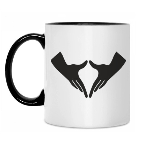 Кружка с принтом Yoni mudra