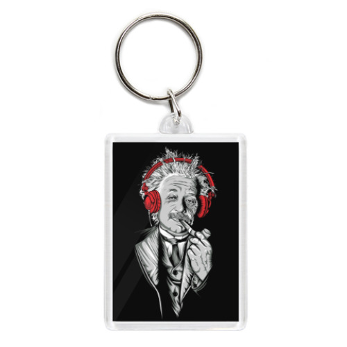 Брелок с принтом Albert Einstein relaxed