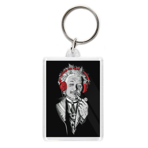 Брелок с принтом Albert Einstein relaxed
