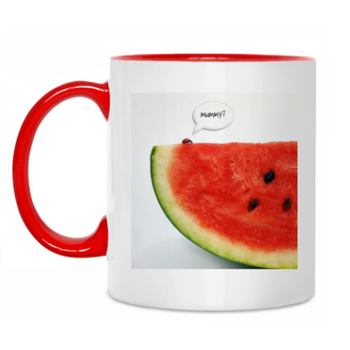 Кружка с принтом Арбуз