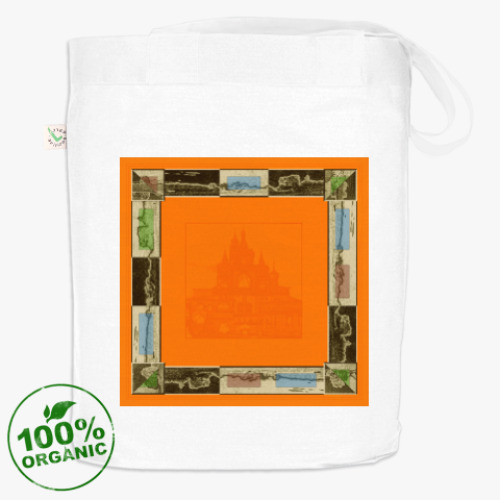 Сумка шоппер с принтом дом