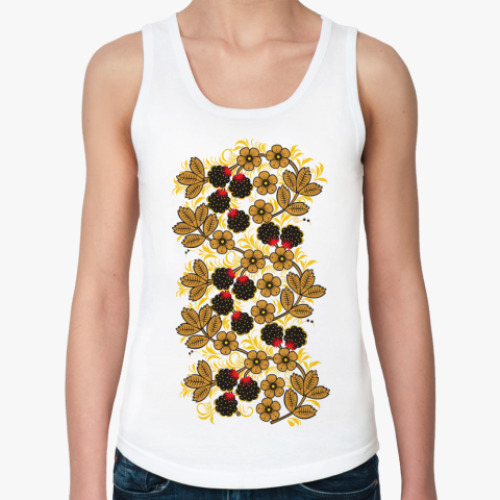 Женская майка с принтом Русский народный узор