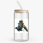 Банка с бамбуковой крышкой