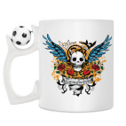 Кружка с футбольным мячиком
