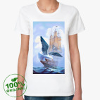 Женская футболка органик