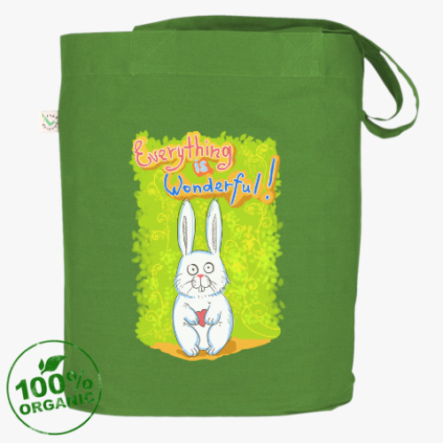 Сумка шоппер с принтом Всё будет чудесно!