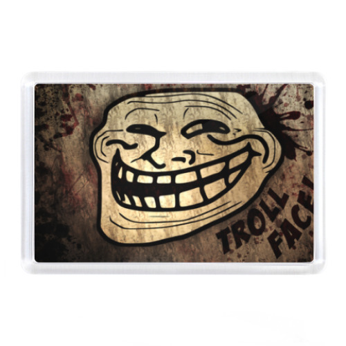 Магнит с принтом тролль