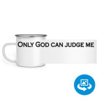 Кружка металлическая белая (круговая запечатка)