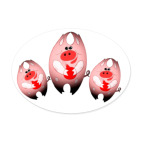 Свинни Хрю с елочной игрушкой