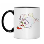 Кружка двухцветная