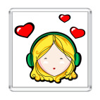 Магнит 6.5 x 6.5 см love