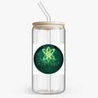 Банка с бамбуковой крышкой