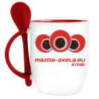 Кружка с ложкой Mazda Axela Club