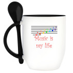 Кружка с ложкой