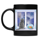 Кружка цветная UV-DTF