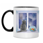 Кружка двухцветная