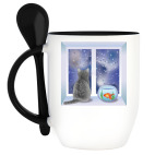 Кружка с ложкой