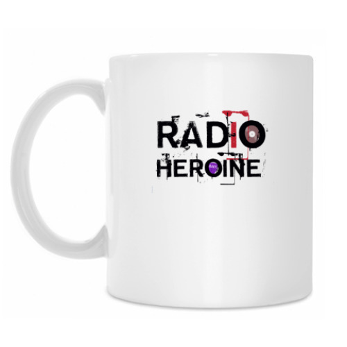 Кружка с принтом Radio Heroine