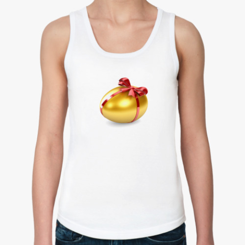 Женская майка с принтом Золотое яйцо