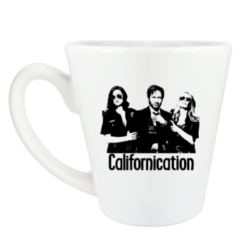 Чашка Латте с принтом Californication