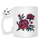 Кружка с футбольным мячиком